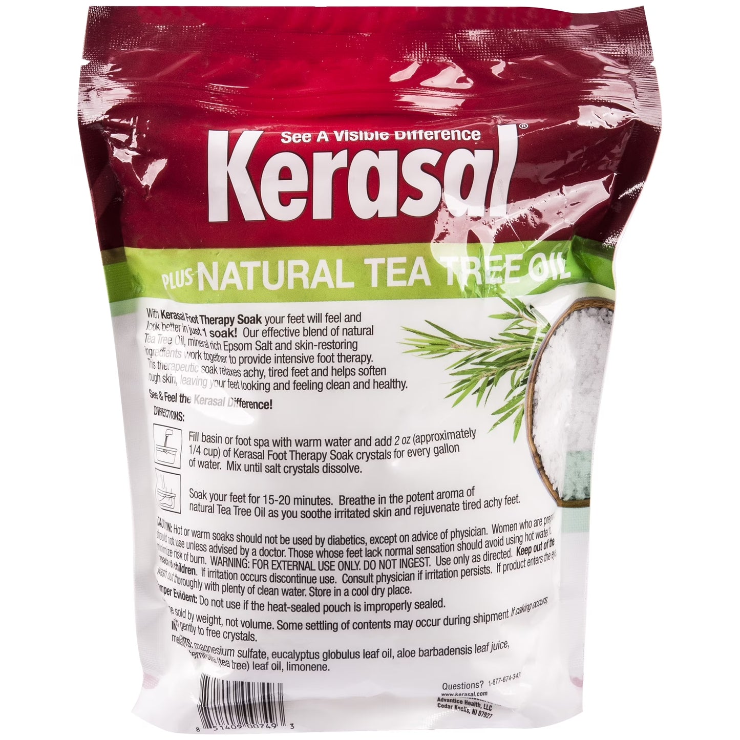 Foot Therapy Soak, Foot Soak for Achy, Tired and Dry Feet, 2 Lbs