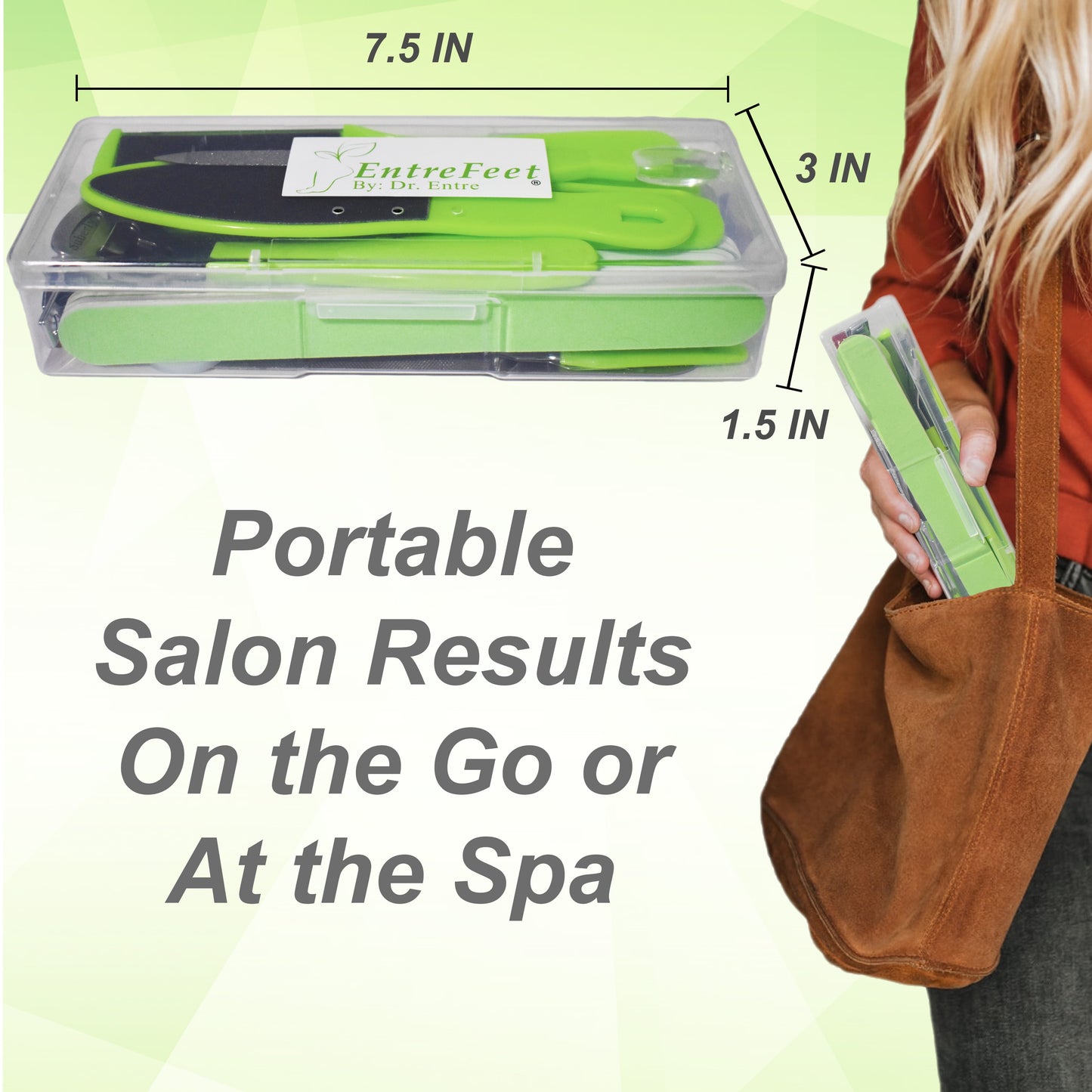 Dr. Entre'S 32-Piece Professional Pedicure Kit: 32 Pedicure Tools Supplies Set, Callus Remover for Feet, Foot File, Nail File Buffer, Foot Spa Products,