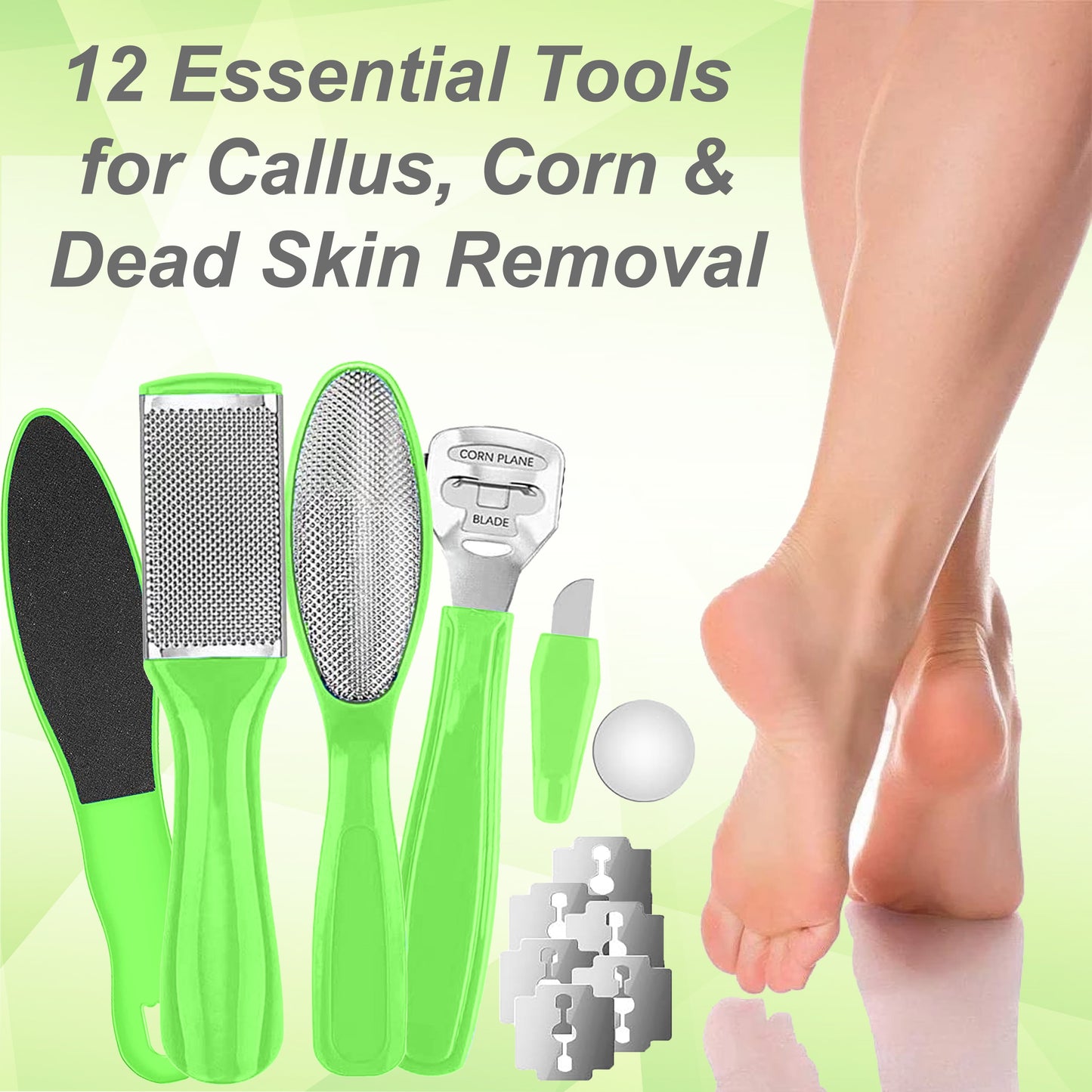 Dr. Entre'S 32-Piece Professional Pedicure Kit: 32 Pedicure Tools Supplies Set, Callus Remover for Feet, Foot File, Nail File Buffer, Foot Spa Products,